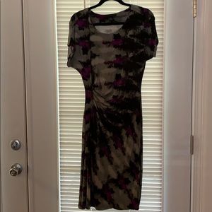 Grace Elements side ruched cotton/spandex dress